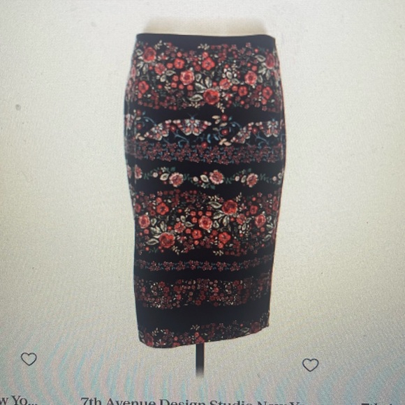 New York & Company Dresses & Skirts - New York &Co 7thAve. MIDI Length Pencil Skirt Dark Floral Size 8